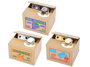 Tiểu Thuyết và lạ Pin hoạt động khủng long mèo gấu trúc móc túi nghịch ngợm tiết kiệm Hộp đồ chơi - Product Image 3