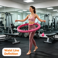 Hula Hoop Smart Ponderato Economico per Fitness, Dimagrimento e Tonificazione Vita, per Adulti, Uomini, Donne, Studenti, Bambini - Attrezzo Domestico Economico