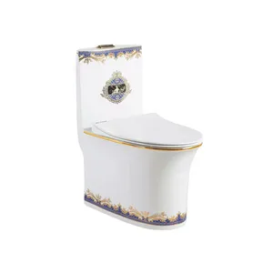 Tangdao sıcak satış banyo seramik beyaz çift gömme tek parça tuvalet