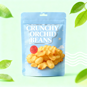 Bolsa con cremallera de pie resellable personalizada para patatas fritas, palomitas de maíz, almacenamiento de alimentos, bolsa de embalaje a prueba de humedad - Product Image 1