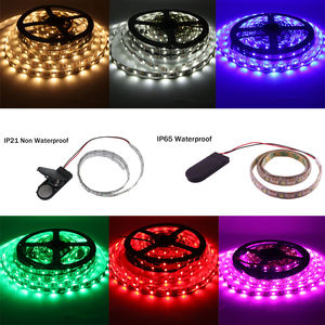 Bande <span class=keywords><strong>LED</strong></span> 5V AA alimentée par batterie Bande <span class=keywords><strong>LED</strong></span> étanche <span class=keywords><strong>3528</strong></span> 60LEDs/M <span class=keywords><strong>Ruban</strong></span> <span class=keywords><strong>LED</strong></span> flexible Diode Lampe 50CM 1M 2M 3M 4M 5M - Product Image 5