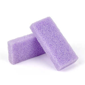 Livraison gratuite aux États-Unis, 1600 pièces/carton, soin des pieds, lime à pieds professionnelle, petite pierre ponce jetable, mini coussin de pierre ponce violet - Product Image 1