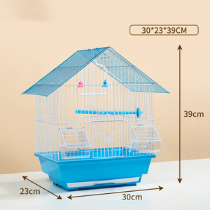Cage à oiseaux en métal de bonne qualité, durable et économique, pour perroquets, canaris et autres oiseaux, idéale pour l'élevage, à assembler. - Product Image 5