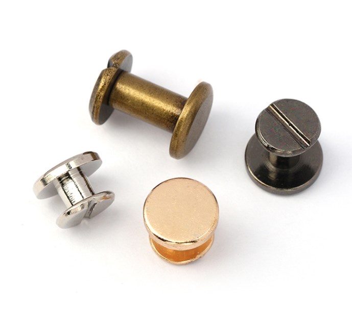 Чемодан кожа металл ремесло Твердые винты гвоздь заклепки двойная изогнутая круглая головка одежда/Сумка/Обувь/ремень заклепки книжные винты