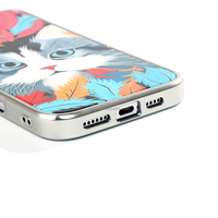 Coque de téléphone en TPU+PC avec logo couleur et motifs UV pour iPhone 16 17 Air Plus Pro Max