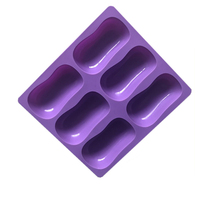 Moule en Silicone 3D à 6 Cavités Forme Ellipse, Numéro 791, pour Savon, Bougie, Résine – Nettoyage Facile