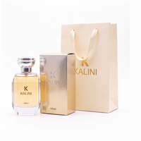Flacons de parfum de luxe personnalisés de 50 ml en verre carré, avec pompe à sertir sécurisée, pour parfums fins, avec boîte