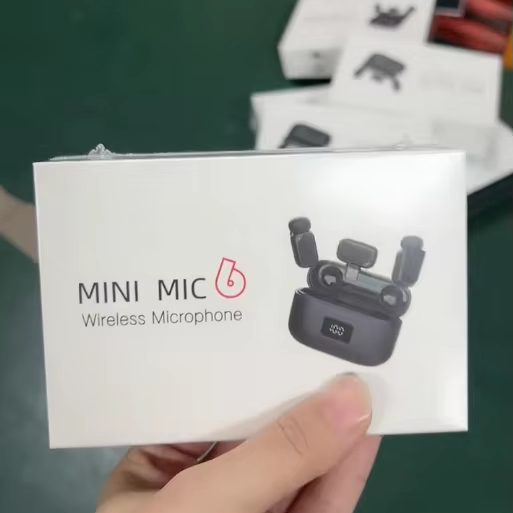MINI6 Wireless Neckband Microphone - Noise Reduction for Douyin Short Video Live Streaming with Dual Microphones