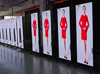 Affiche LED pliable ultra-mince 1mx2m P1.56mm pour la publicité numérique et la promotion commerciale