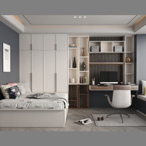 Letto a Castello Moderno di Lusso Personalizzato per Tutta la Casa, Tipo Pannello in MDF, Misure Regolabili, <span class=keywords><strong>Salvaspazio</strong></span>, <span class=keywords><strong>Soluzioni</strong></span> Commerciali Ecologiche - Product Image 4