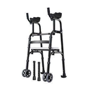 OEM Double Row <b>Wheeled</b> <b>Walker</b> With Storage Bag Multi Functional Handcart For Elderly Walking Aid Device - Product Image 1