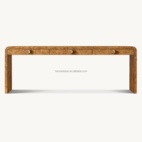 Escritorio de Madera Estilo Americano Simple para el Hogar, Escritorio para Computadora