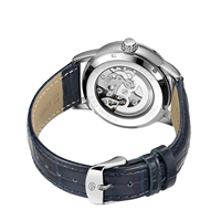 Montre-bracelet de luxe pour homme Forsining 8281, bracelet en cuir véritable, étanche, avec affichage des étoiles et de la lune, fonction de réserve de marche