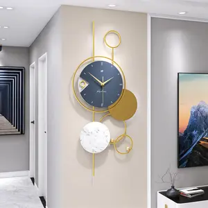 Art Clock JJT Modern Nordic Metal Decorative 3D Oversize Minimalist Wall Clock For Living Room Luxury Home Decoration Reloj De Pared