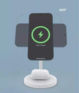 Novedades <span class=keywords><strong>2023</strong></span>, Cargador Inalámbrico 2 en 1 de 15 W, Tipo C, Soporte de Carga Portátil para Teléfono, para iPhone, para <span class=keywords><strong>Airpods</strong></span> - Product Image 6