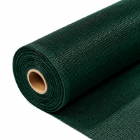 Filet d'ombrage vert foncé en HDPE stabilisé aux UV, maille respirante pour le refroidissement des serres, la protection des semis, des fermes et des cultures, et le jardinage