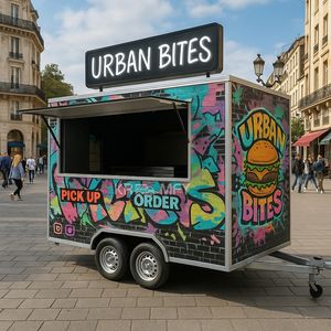 Camions de café, bière et thé entièrement équipés, camion mobile, chariot à glaces, remorque de restauration de rue - Product Image 6