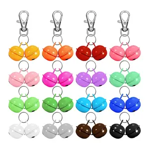 Suitable for pets, cats and dogs, collars, 2 small metal pendants, rotating buckles, decorative training bells