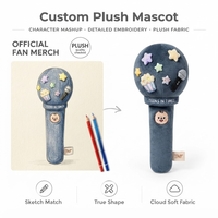 Usine OEM ODM : Peluche personnalisée pour merch de concert, poupée en peluche douce, mascotte de marque, cadeau promotionnel en peluche