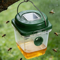 Piège à guêpes réutilisable, piège à frelons jaunes, piège à abeilles charpentières, attrape-insectes extérieur, tueur d'insectes pour jardin, ferme, cour