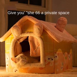 Nuevo Pana ecológica Invierno Universal Pequeño Mediano Perro Cerrado Extraíble Lavable Mascota Nido Mat Perrera - Product Image 2