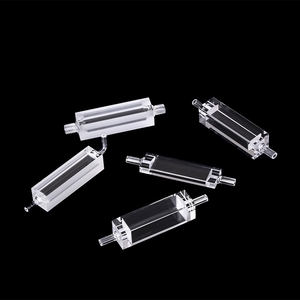 Cuvette Cellule à flux de quartz fondu UV de haute qualité personnalisée avec filetage - Product Image 3