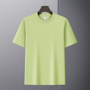 T-shirt personnalisé à manches courtes en coton uni pour l'été – Tenue décontractée - Product Image 1