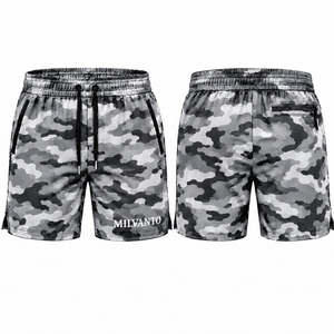 Shorts de sport camouflage personnalisés Lime pour hommes, haute qualité, séchage rapide, respirant, évacuation de l'humidité, entraînement en salle de sport, shorts de sport - Product Image 6
