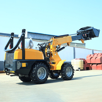 Mini-chargeuse agricole hydraulique diesel certifiée Euro 5 CE, fabriquée en Chine, pour travaux agricoles et d'ingénierie
