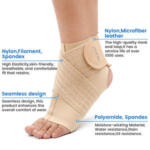 Lengan kompresi pergelangan kaki untuk <span class=keywords><strong>Achilles</strong></span>, <span class=keywords><strong>Tendinitis</strong></span> dan Plantar Fasciitis, penyangga pergelangan kaki dapat disesuaikan Universal untuk kedua kaki - Product Image 4