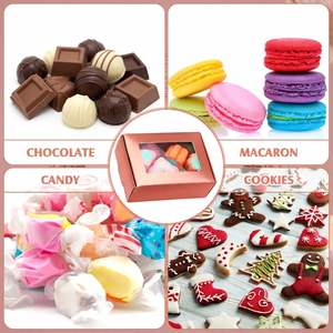 Boîtes à savon pour emballage artisanal, mini boîte en kraft avec fenêtre pour cadeau, emballage de pâtisserie et de bonbons (or rose) - Product Image 6