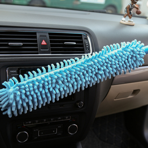 Brosse de nettoyage multifonctionnelle à long manche pour dépoussiérage, plumeau flexible en microfibre chenille avec tête pliable - Product Image 6