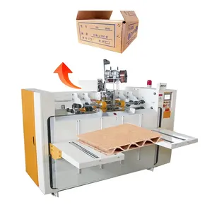 I PACK double servo system 1400mm semi-automatic corrugated paperboard carton box nailing machine
