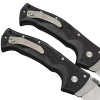 Couteau de poche pliant utilitaire en acier AUS-10A, style Kukri, avec verrouillage arrière, tactique, de collection, OEM