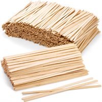 Vente en gros d'emballage en vrac écologique avec logo personnalisé Bâton de thé en bois de bouleau 110mm Agitateur de café en bois jetable
