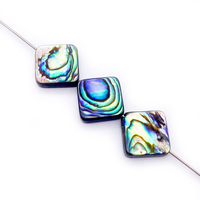 Perles en coquille d'ormeau naturel en gros, formes goutte, cœur, ovale, carrée pour la fabrication de bijoux DIY et accessoires