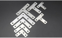 Fabrication sur mesure de supports plats en tôle zinguée, estampage et poinçonnage selon dessin d'exemple