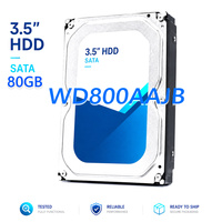 Disque dur WD800AAJB 80 Go pour ordinateur de bureau : 3,5 pouces, 7200 tr/min, SATA, 8 Mo de cache, accessoires informatiques, disque dur de bureau