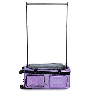 Free sample <b>Travel</b> <b>bags</b> with wheels, dance costumes, and clothing <b>bags</b> Trolley dance <b>bags</b> for dancers that have a <b>garment</b> rack - Product Image 2
