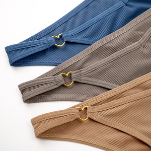 กางเกงชั้นในผู้หญิงกางเกงสายหนังผ้าคอตตอนสุดเซ็กซี่กางเกงในสำหรับผู้หญิงสีพื้นใส่สบาย - Product Image 6