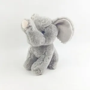 새로운 사용자 정의 봉제 부드러운 껴안기 장난감 18cm 작은 코끼리 봉제 인형 포옹을위한 회색 코끼리 봉제 장난감