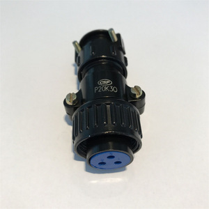 ขั้วต่อวงกลม CSP P20K3Q แบบ 3 ขา พร้อมเกลียว ปลั๊กสำหรับการบิน ตัวเรือนอะลูมิเนียมหล่อขึ้นรูป สีดำ - Product Image 2