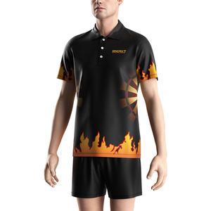 T-shirt d'été à manches courtes pour homme, design sublimation, avec logos, style polo ou Dart Shirt - Product Image 5