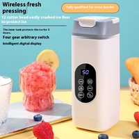 Mixeur Portable Rechargeable USB pour Glace Pilée, Jus de Fruits, Smoothies et Shakes avec Tasse à Jus