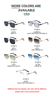 Lunettes de soleil Partagas pour hommes, design de mode, logo personnalisé, sans monture, verres taillés en diamant, tête de léopard, UV400