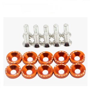 M6 CNC billette aluminium garde-boue pare-chocs rondelle boulon moteur baie habiller Kit accepter personnaliser - Product Image 3