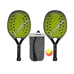 OEM fondi di vendita calda 2 pz racchetta da Tennis da spiaggia telaio in plastica viso morbido EVA con coperchio e palla protettiva - Product Image 1