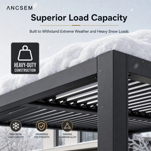 <span class=keywords><strong>Pergola</strong></span> <span class=keywords><strong>Bioclimatique</strong></span> ANCSEM en Aluminium à Toit Réglable, Autoportante, pour Jardin et Terrasse – Vente Chaude <span class=keywords><strong>Usine</strong></span> - Product Image 3