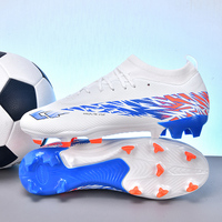 Chaussures de football professionnelles légères de haute qualité pour hommes et enfants, crampons bas de tige FG pour entraînement sur gazon extérieur