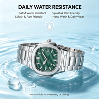 Montres de luxe carrées pour hommes, montres à quartz simples avec calendrier pour hommes, Reloj Hombre